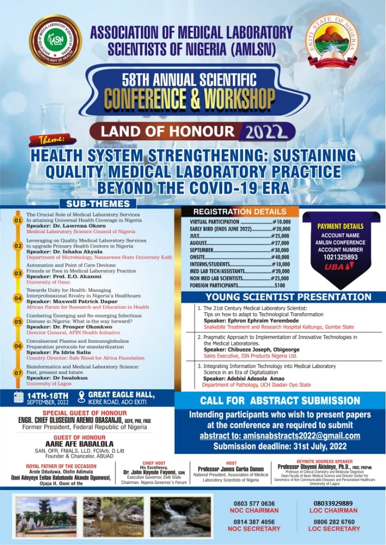 58TH ANNUAL SCIENTIFIC CONFERENCE AND WORKSHOP